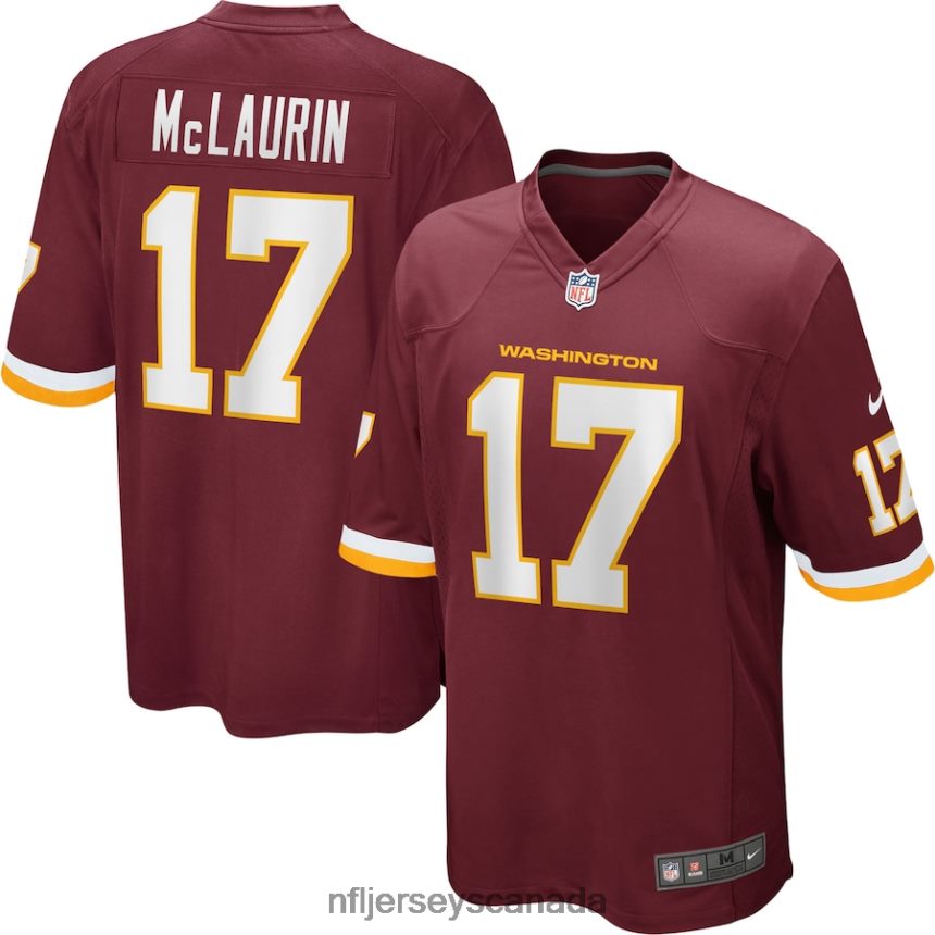 Men Washington Football Team Terry McLaurin Nike Burgundy Player Game Jersey Clothing NFL TBXFR61471
