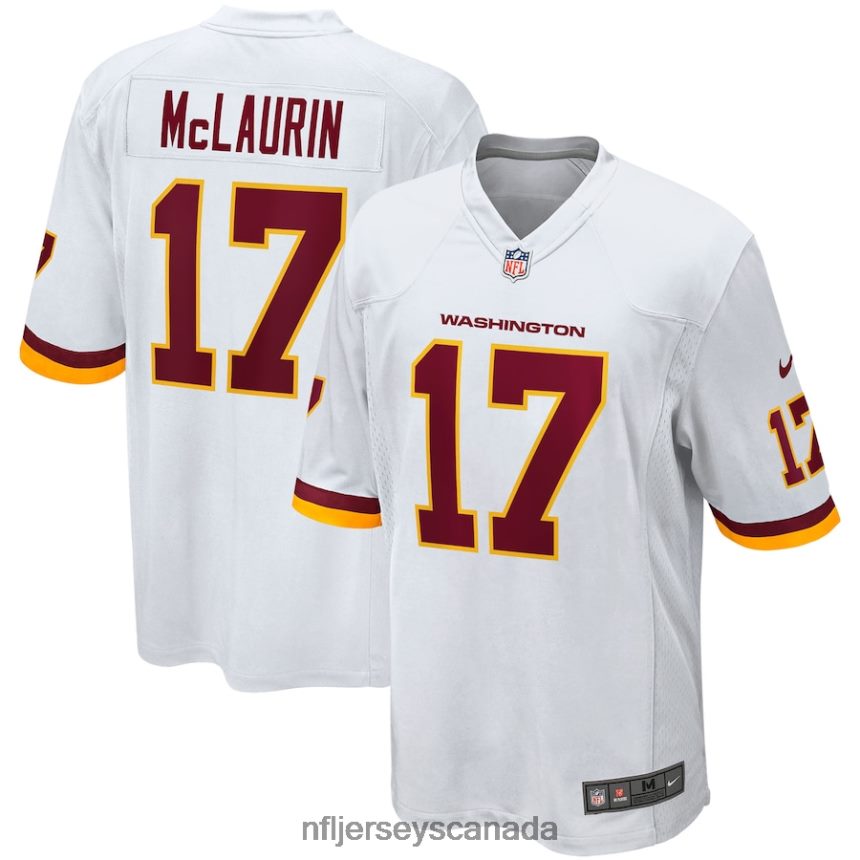 Men Washington Football Team Terry McLaurin Nike White Player Game Jersey Clothing NFL TBXFR63609