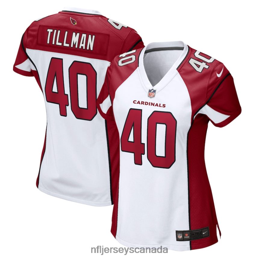 Women Arizona Cardinals Pat Tillman Nike White Retired Game Jersey Clothing NFL TBXFR63014
