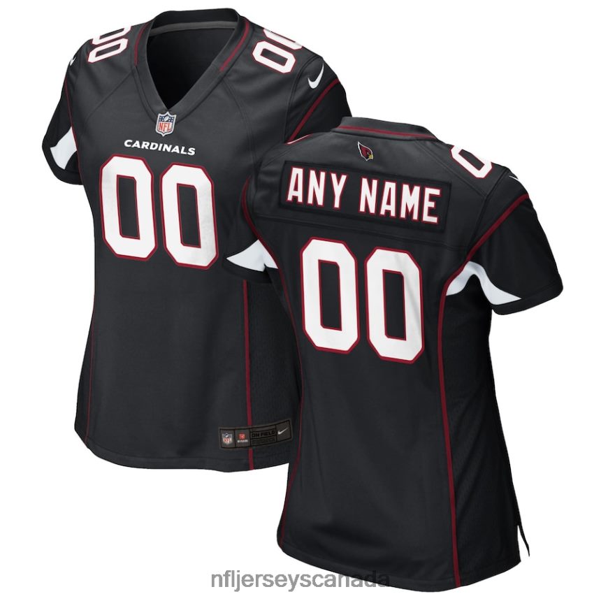Women Nike Black Arizona Cardinals Alternate Custom Game Jersey Clothing NFL TBXFR61065