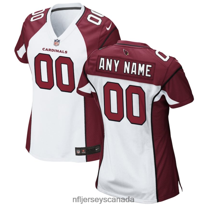 Women Nike White Arizona Cardinals Custom Game Jersey Clothing NFL TBXFR63910