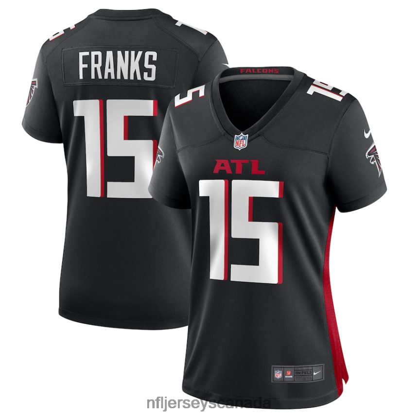 Women Atlanta Falcons Feleipe Franks Nike Black Game Jersey Clothing NFL TBXFR65368