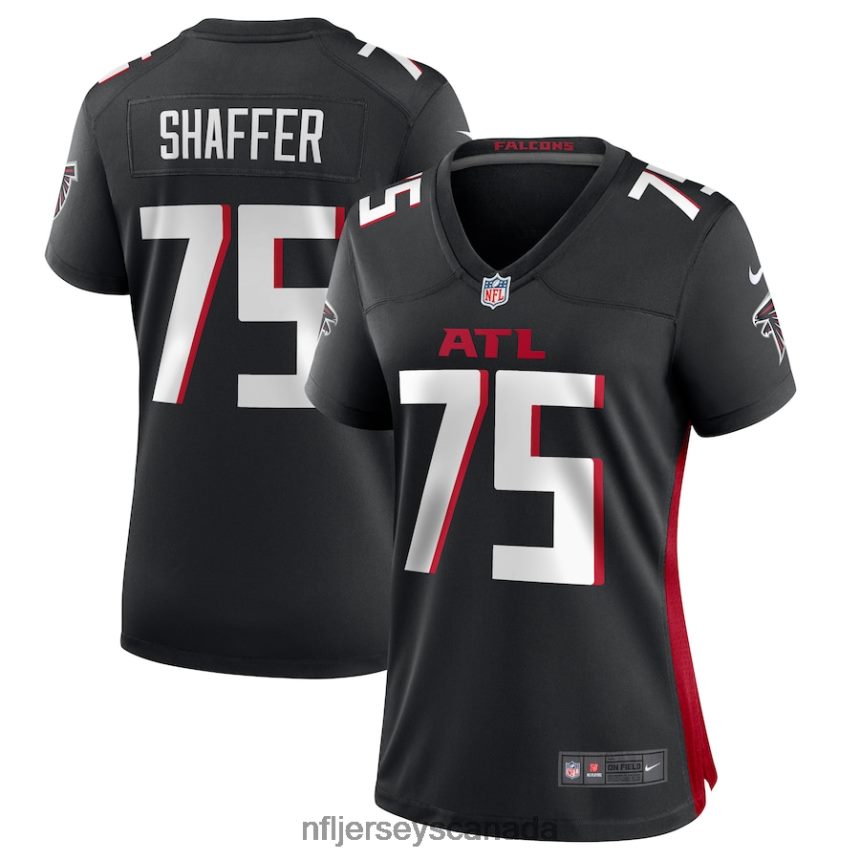 Women Atlanta Falcons Justin Shaffer Nike Black Player Game Jersey Clothing NFL TBXFR64814