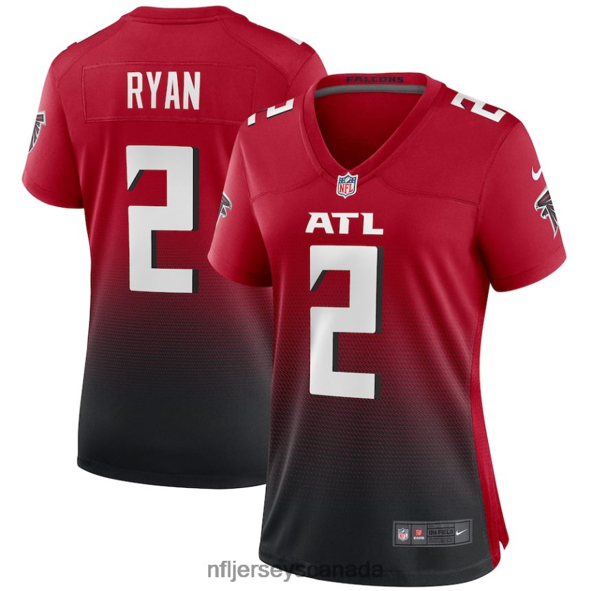Women Atlanta Falcons Matt Ryan Nike Red 2nd Alternate Game Jersey Clothing NFL TBXFR63167