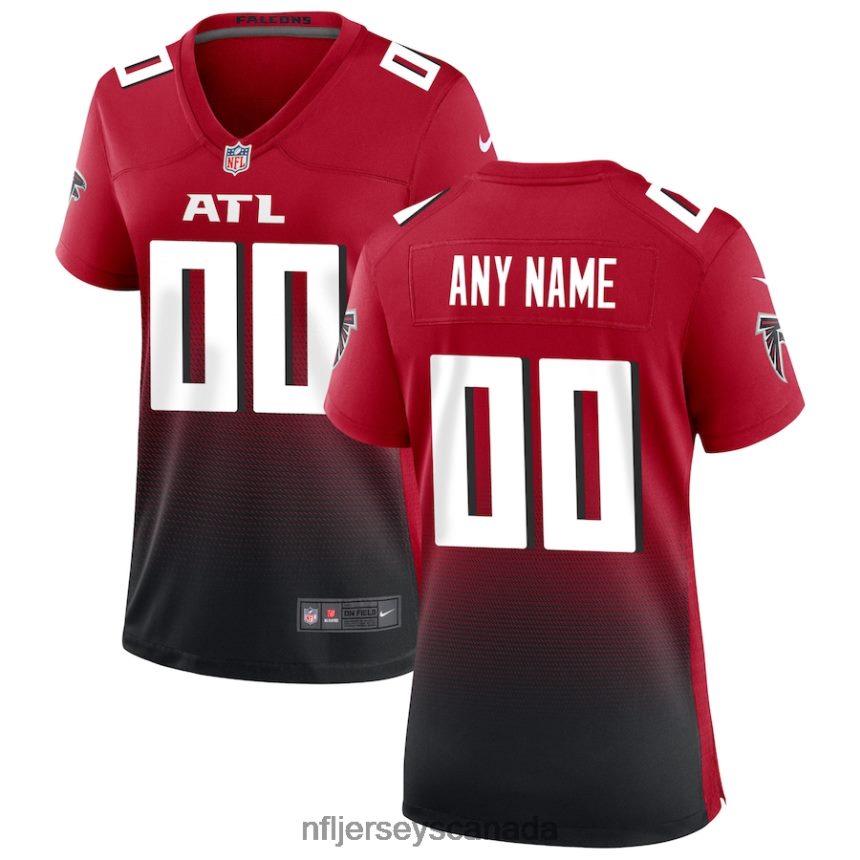 Women Atlanta Falcons Nike Red Alternate Custom Game Jersey Clothing NFL TBXFR61581