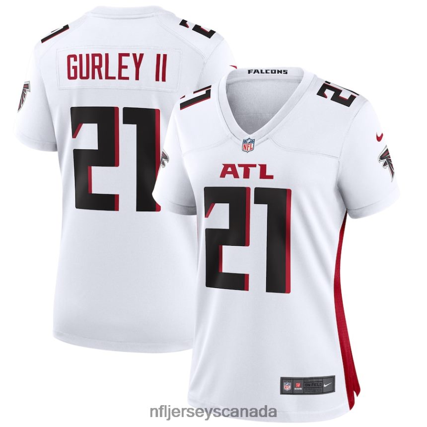 Women Atlanta Falcons Todd Gurley II Nike White Game Jersey Clothing NFL TBXFR62607