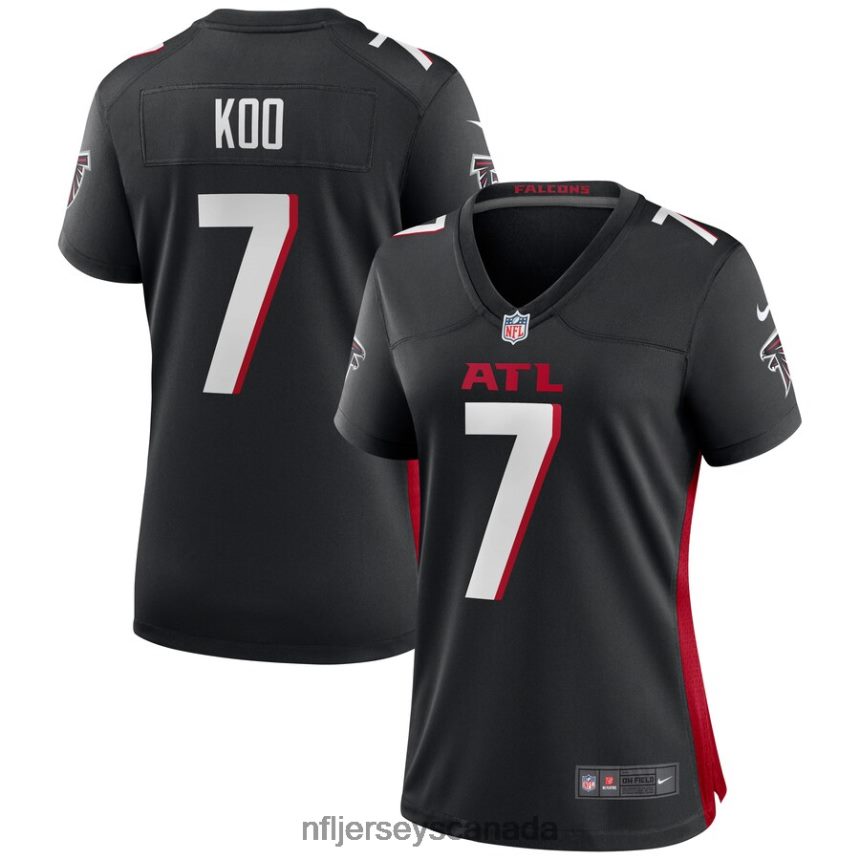 Women Atlanta Falcons Younghoe Koo Nike Black Game Jersey Clothing NFL TBXFR61664