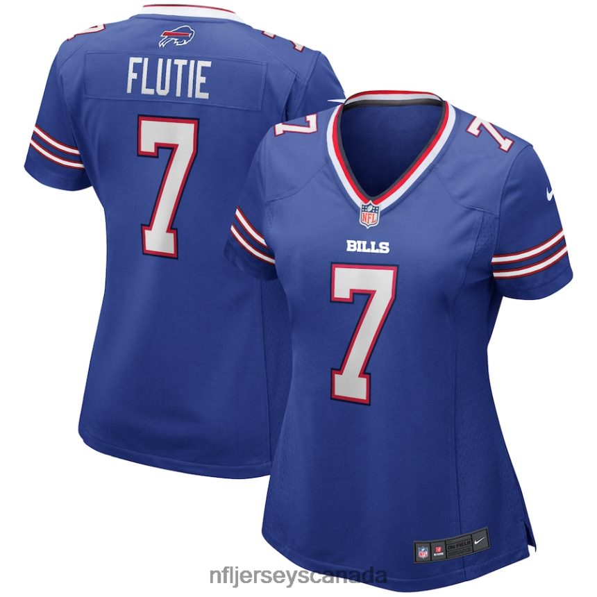 Women Buffalo Bills Doug Flutie Nike Royal Game Retired Player Jersey Clothing NFL TBXFR63575