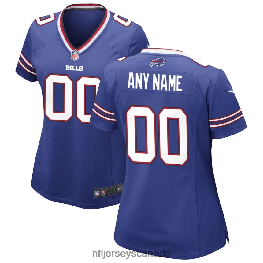 Women Nike Royal Buffalo Bills Custom Game Jersey Clothing NFL TBXFR6800