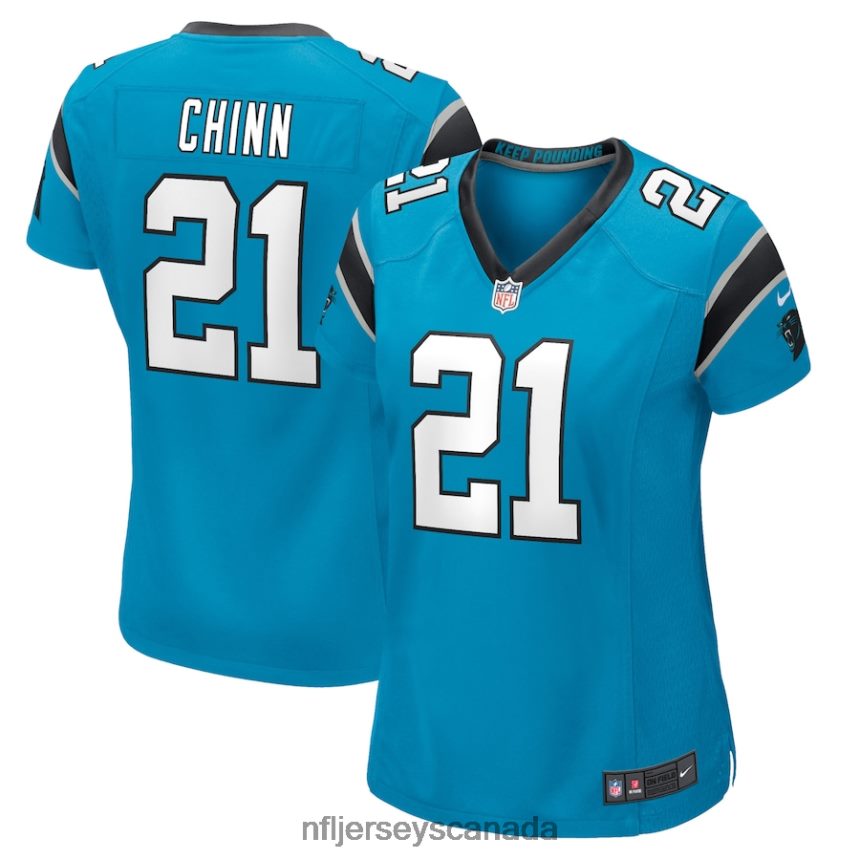 Women Carolina Panthers Jeremy Chinn Nike Blue Player Game Jersey Clothing NFL TBXFR62312