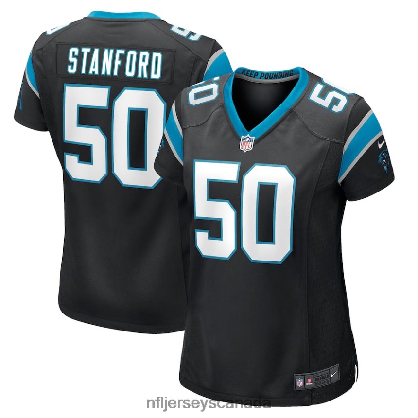 Women Carolina Panthers Julian Stanford Nike Black Game Player Jersey Clothing NFL TBXFR65446