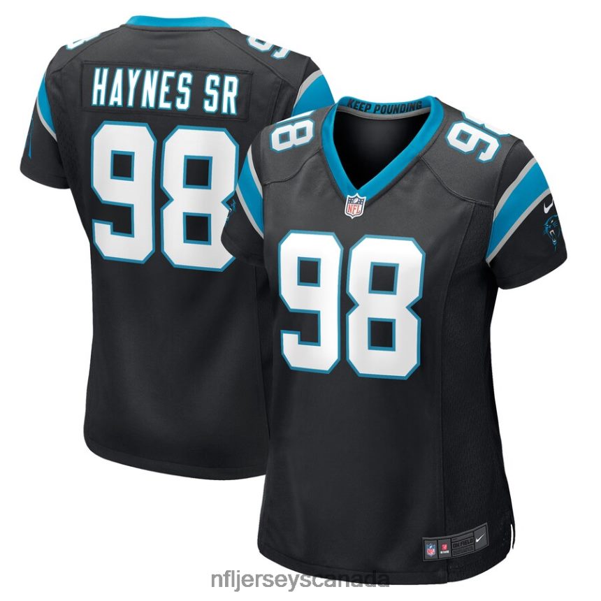 Women Carolina Panthers Marquis Haynes Sr. Nike Black Game Player Jersey Clothing NFL TBXFR65485
