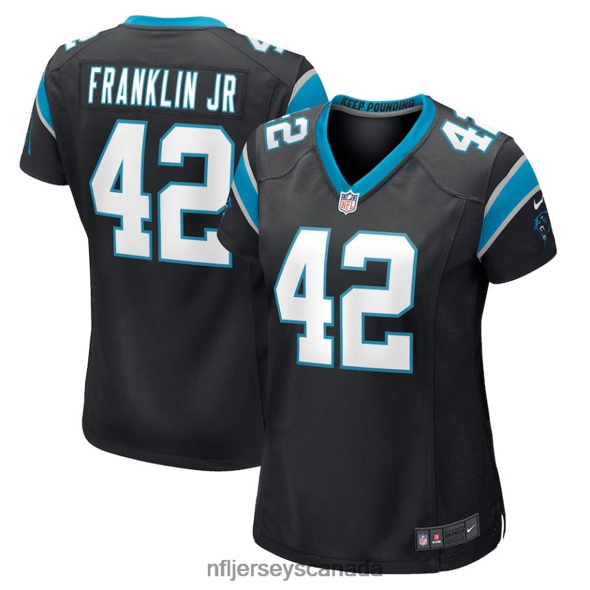 Women Carolina Panthers Sam Franklin Jr. Nike Black Game Player Jersey Clothing NFL TBXFR64243