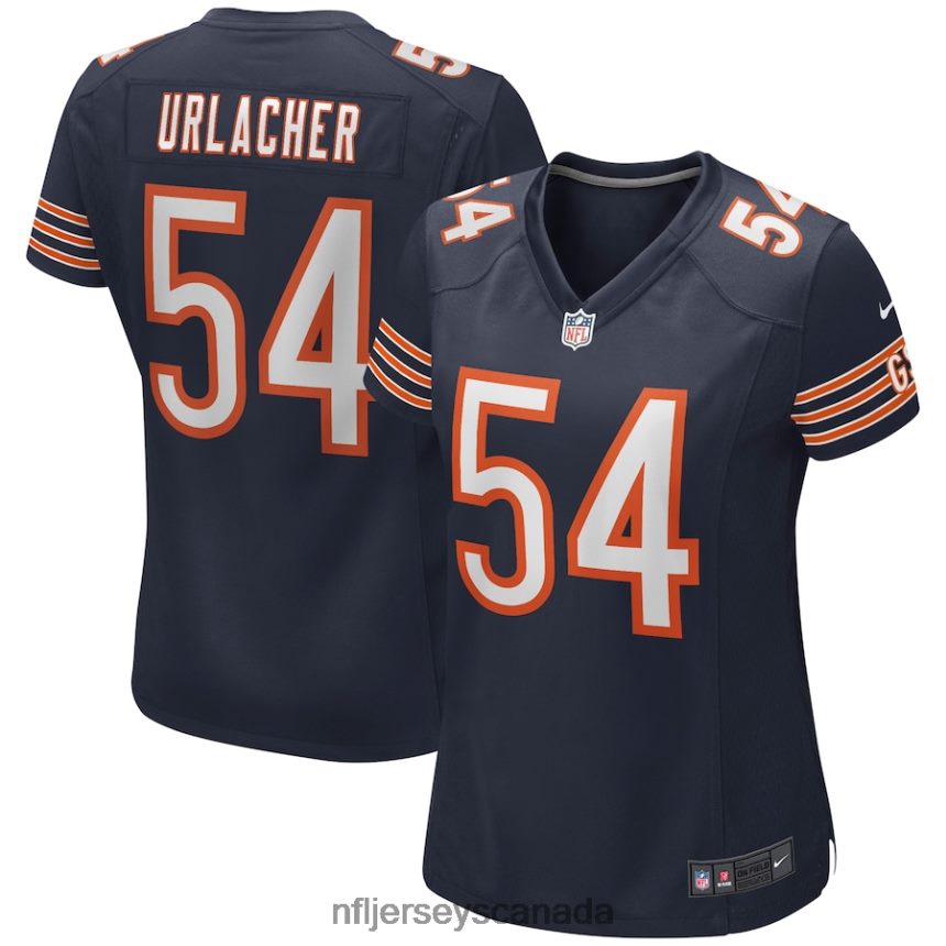 Women Chicago Bears Brian Urlacher Nike Navy Game Retired Player Jersey Clothing NFL TBXFR63310