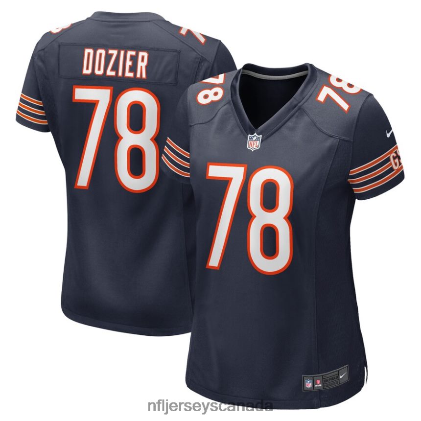 Women Chicago Bears Dakota Dozier Nike Navy Game Jersey Clothing NFL TBXFR66259