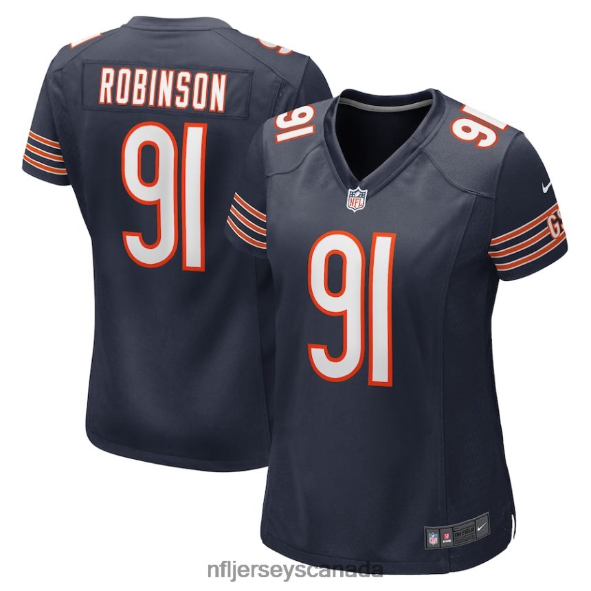 Women Chicago Bears Dominique Robinson Nike Navy Game Player Jersey Clothing NFL TBXFR66588