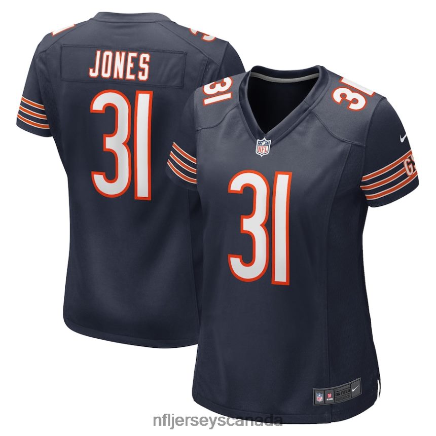 Women Chicago Bears Jaylon Jones Nike Navy Game Player Jersey Clothing NFL TBXFR65621