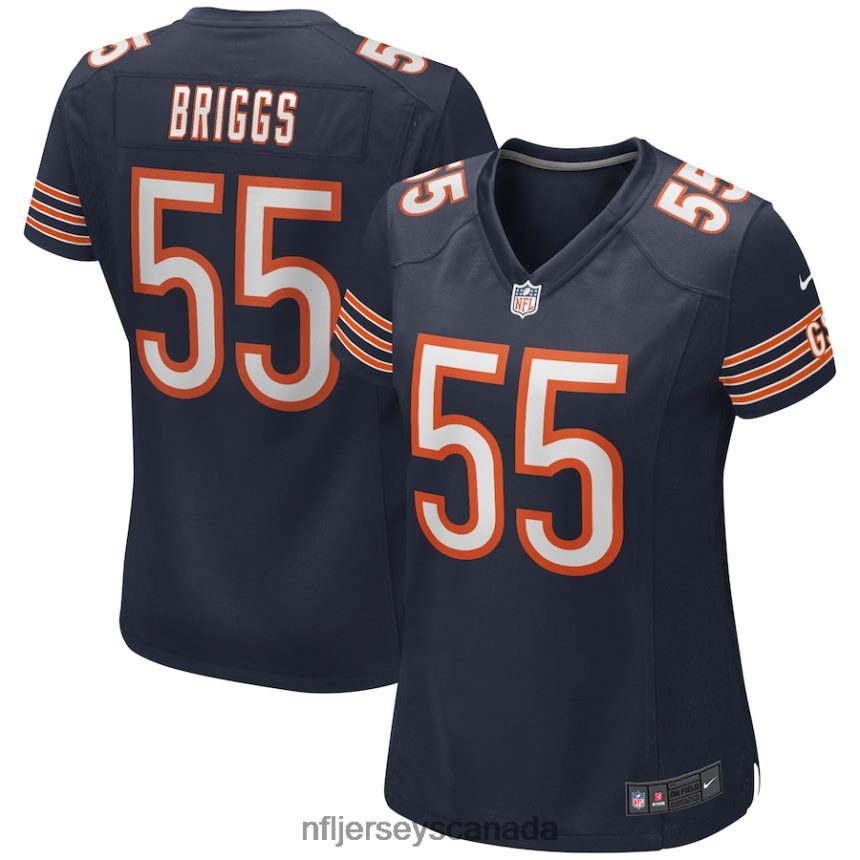 Women Chicago Bears Lance Briggs Nike Navy Game Retired Player Jersey Clothing NFL TBXFR65711