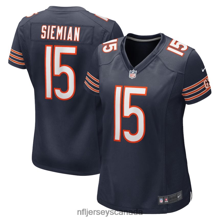 Women Chicago Bears Trevor Siemian Nike Navy Game Player Jersey Clothing NFL TBXFR67062