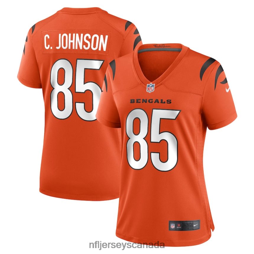 Women Cincinnati Bengals Chad Johnson Nike Orange Retired Game Jersey Clothing NFL TBXFR65216