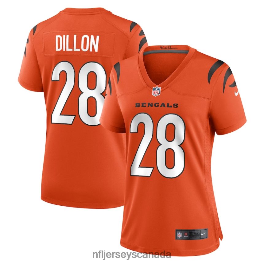 Women Cincinnati Bengals Corey Dillon Nike Orange Retired Game Jersey Clothing NFL TBXFR65300