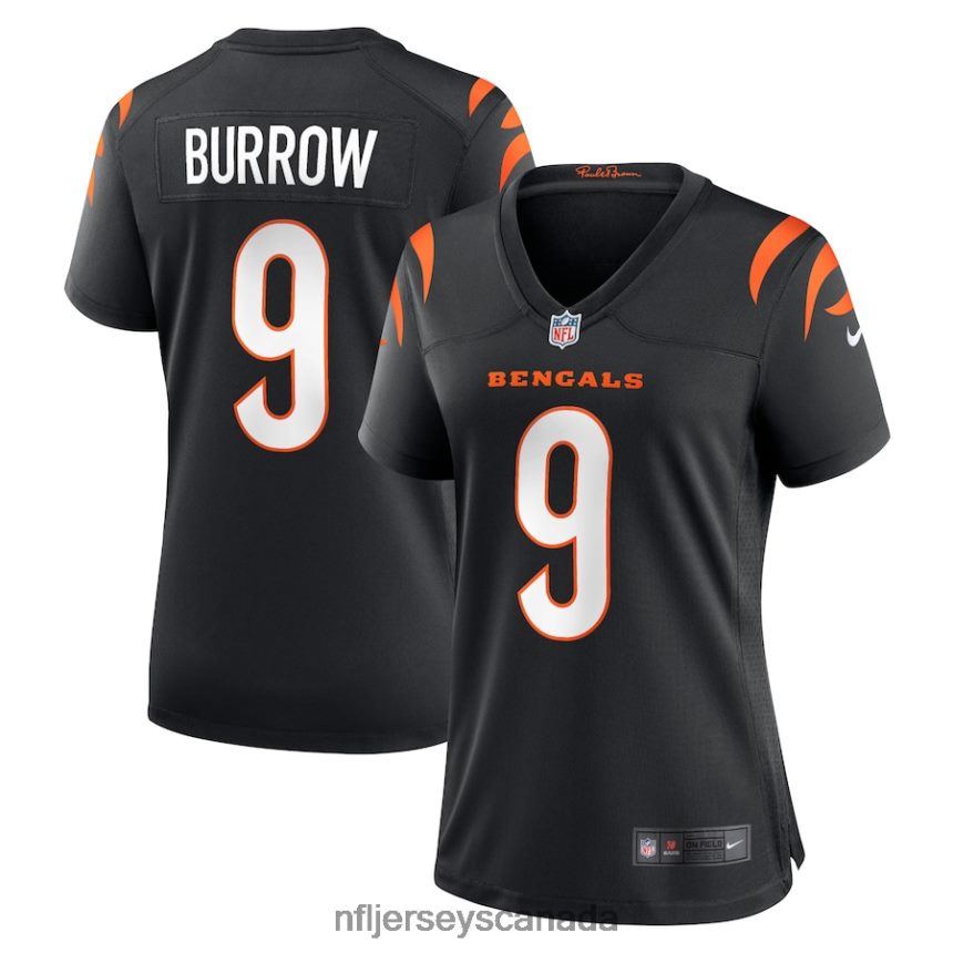 Women Cincinnati Bengals Joe Burrow Nike Black Player Game Jersey Clothing NFL TBXFR637