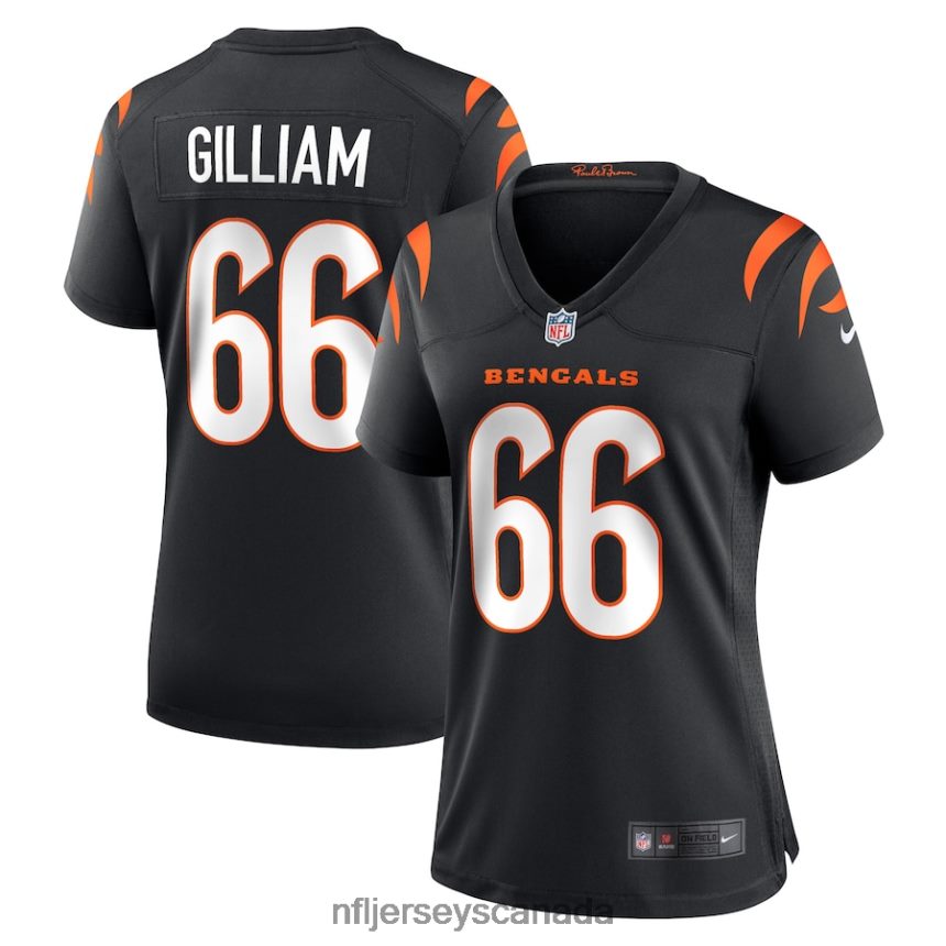 Women Cincinnati Bengals Nate Gilliam Nike Black Game Player Jersey Clothing NFL TBXFR66695