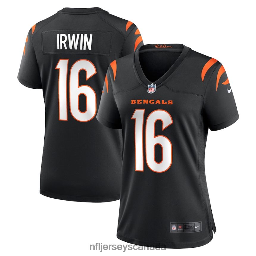 Women Cincinnati Bengals Trenton Irwin Nike Black Game Player Jersey Clothing NFL TBXFR64217