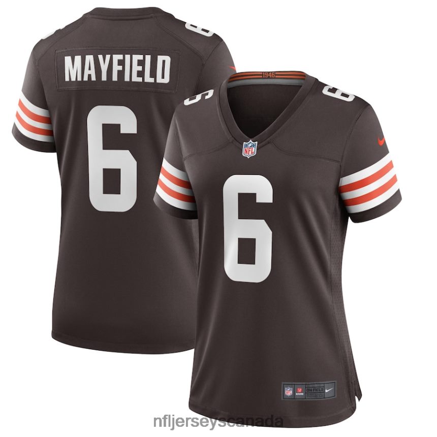 Women Cleveland Browns Baker Mayfield Nike Brown Game Player Jersey Clothing NFL TBXFR63459