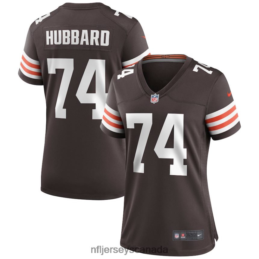 Women Cleveland Browns Chris Hubbard Nike Brown Game Jersey Clothing NFL TBXFR65834