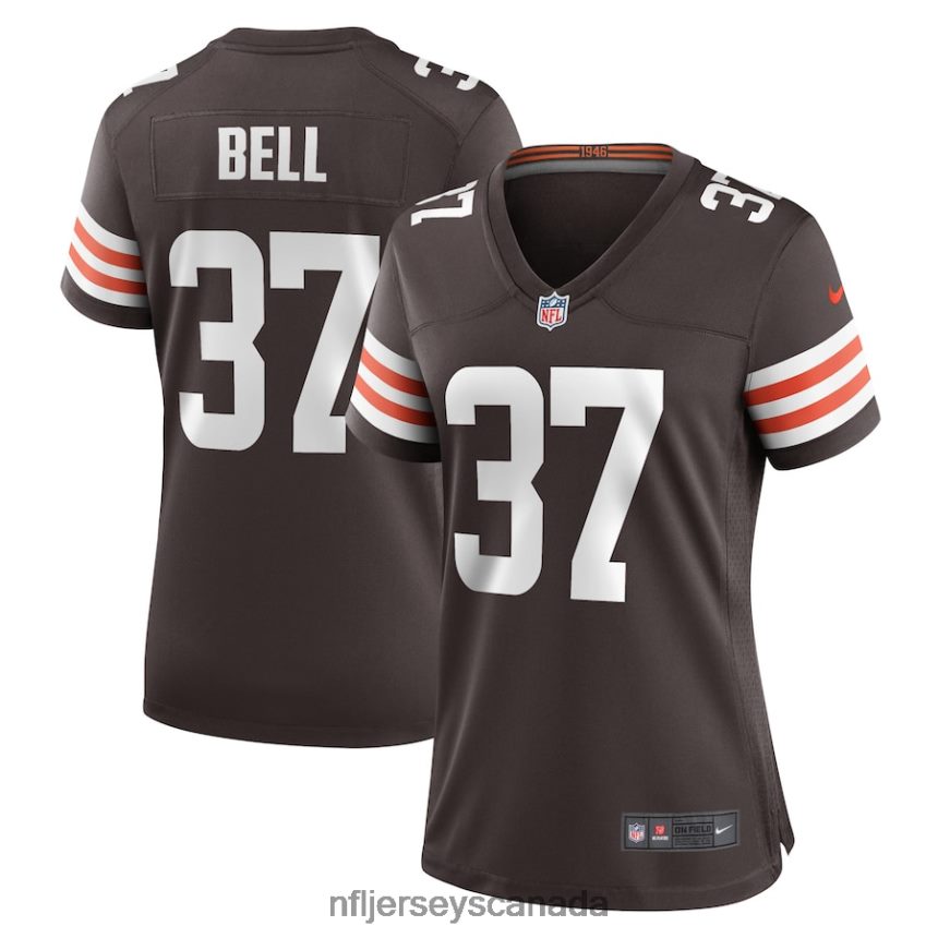 Women Cleveland Browns D'Anthony Bell Nike Brown Game Player Jersey Clothing NFL TBXFR66971