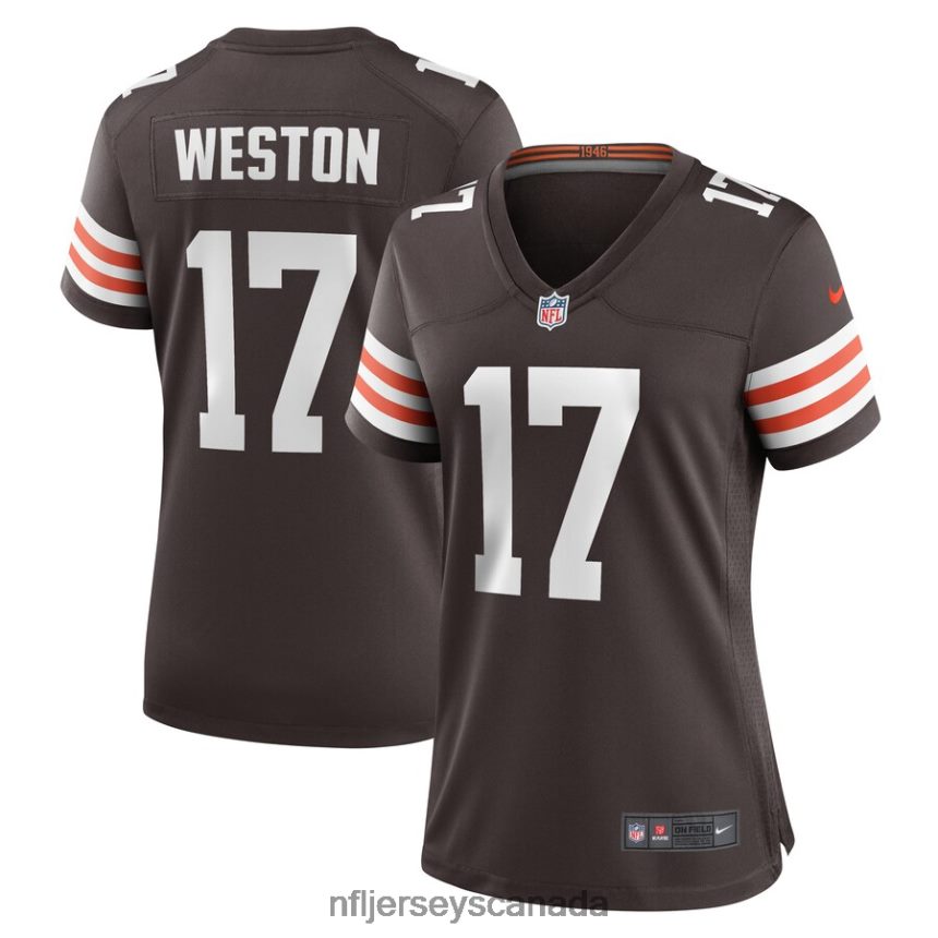 Women Cleveland Browns Isaiah Weston Nike Brown Game Player Jersey Clothing NFL TBXFR65809