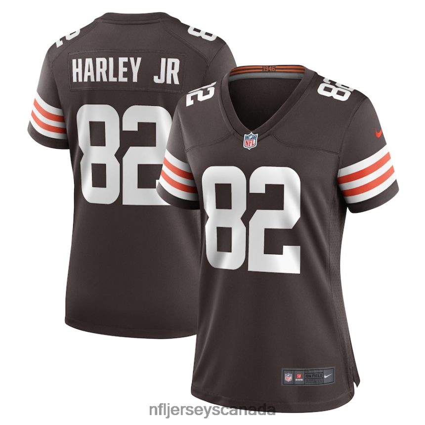 Women Cleveland Browns Mike Harley Jr. Nike Brown Game Player Jersey Clothing NFL TBXFR65692