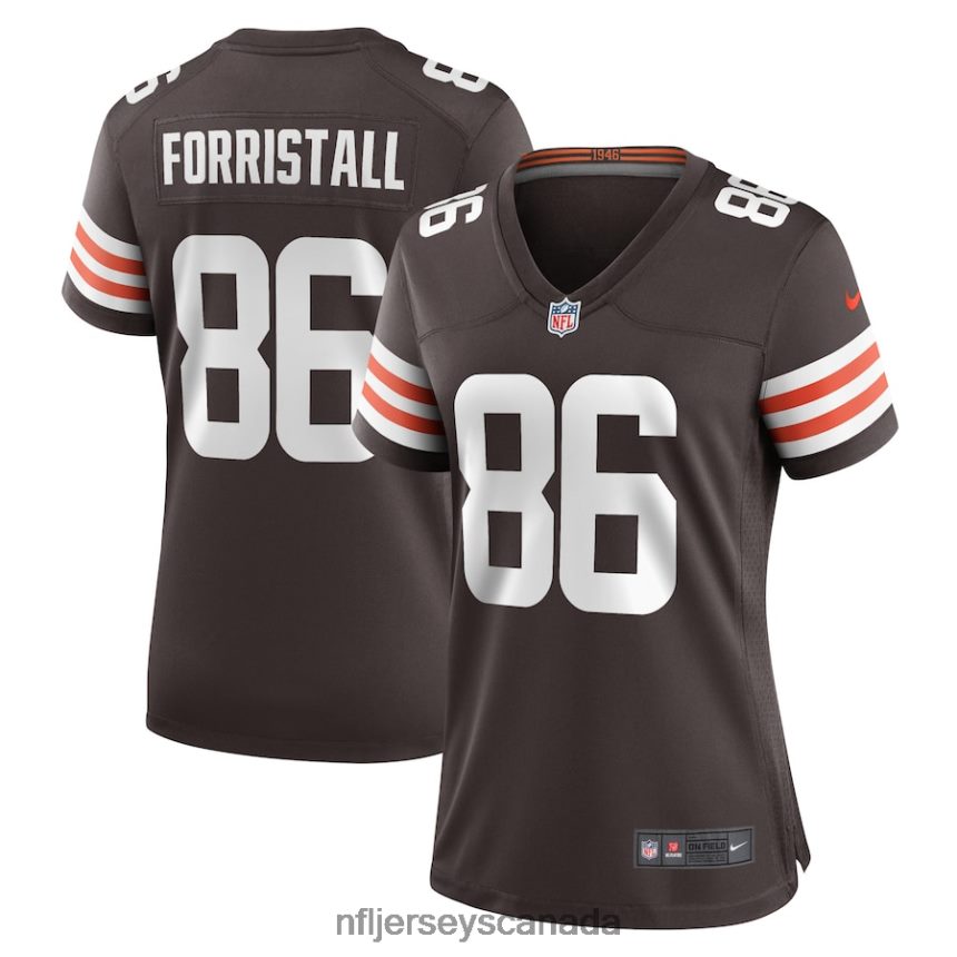 Women Cleveland Browns Miller Forristall Nike Brown Game Player Jersey Clothing NFL TBXFR65704