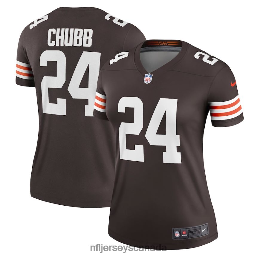 Women Cleveland Browns Nick Chubb Nike Brown Legend Jersey Clothing NFL TBXFR61905