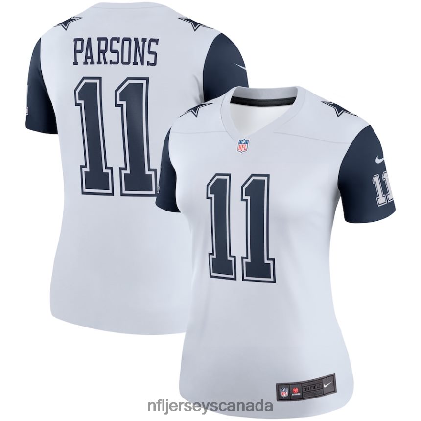 Women Dallas Cowboys Micah Parsons Nike White Alternate Legend Jersey Clothing NFL TBXFR61254