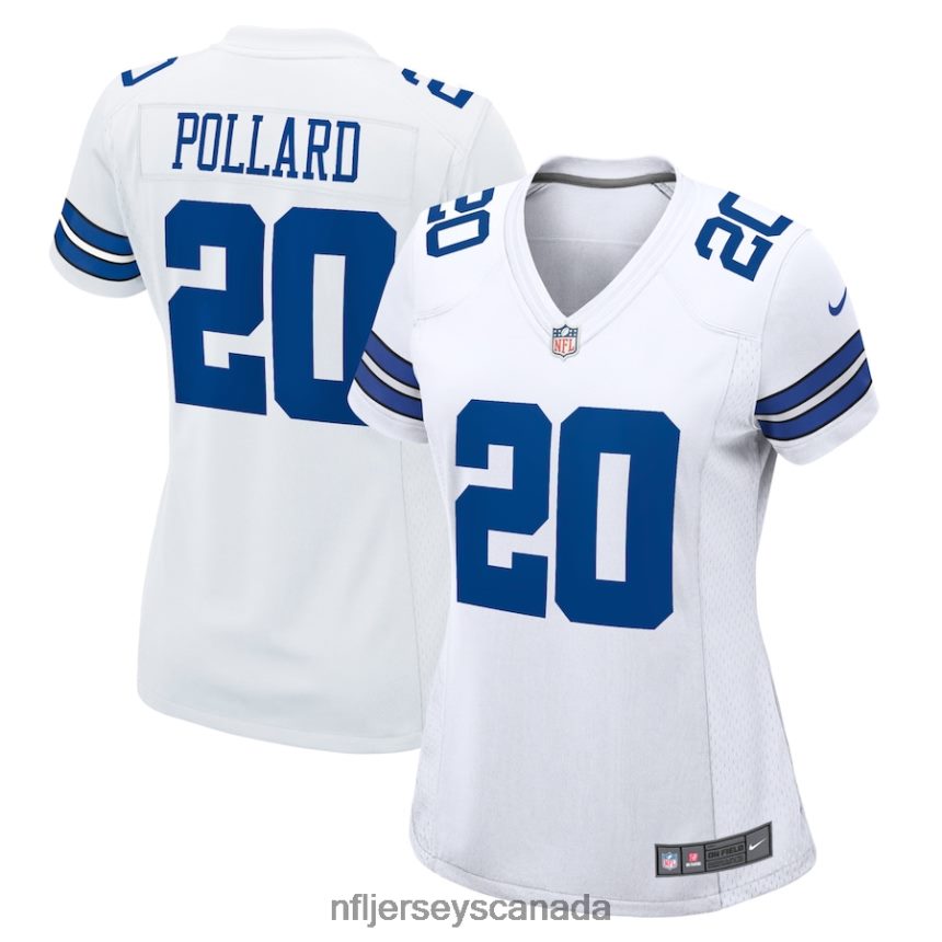 Women Dallas Cowboys Tony Pollard Nike White Game Player Jersey Clothing NFL TBXFR62807