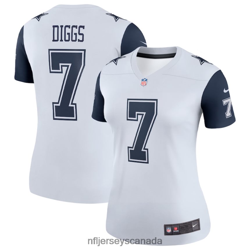 Women Dallas Cowboys Trevon Diggs Nike White Alternate Legend Jersey Clothing NFL TBXFR63368