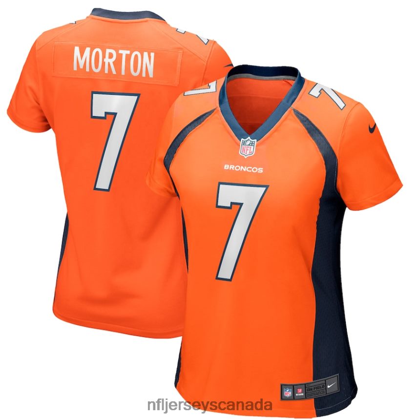 Women Denver Broncos Craig Morton Nike Orange Game Retired Player Jersey Clothing NFL TBXFR66176