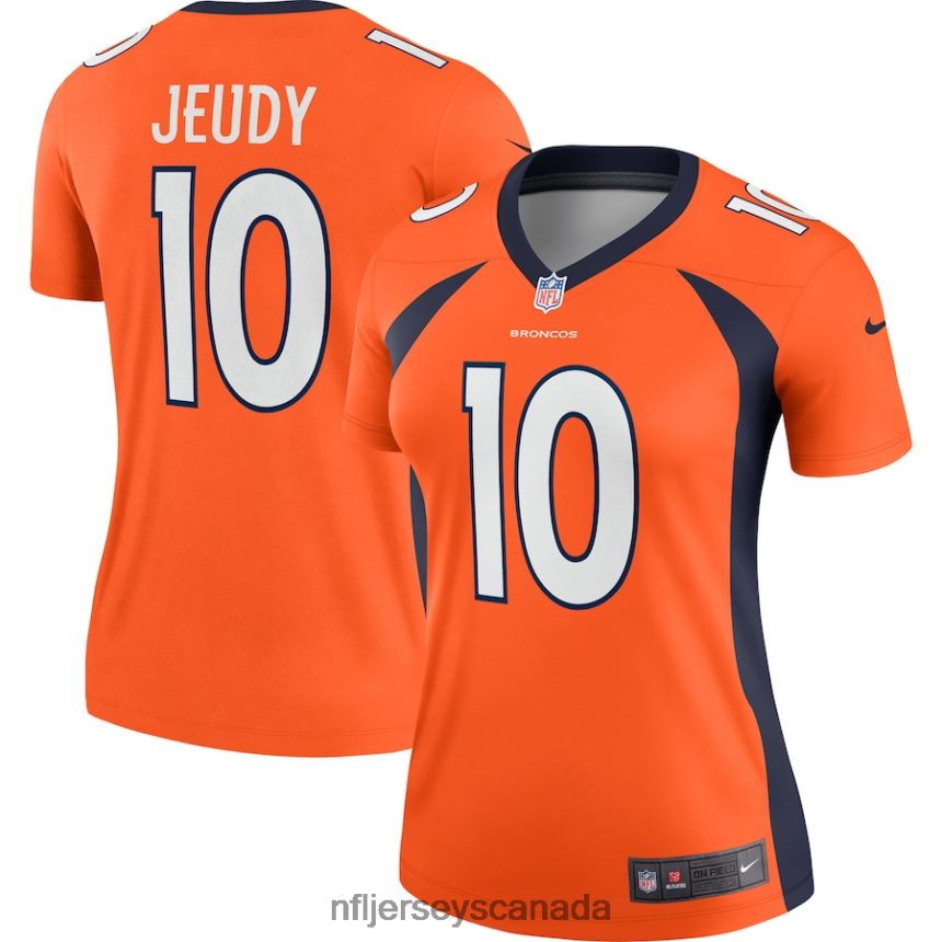 Women Denver Broncos Jerry Jeudy Nike Orange Legend Jersey Clothing NFL TBXFR63183