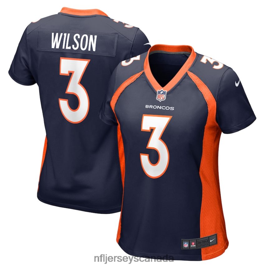 Women Denver Broncos Russell Wilson Nike Navy Alternate Game Jersey Clothing NFL TBXFR62786