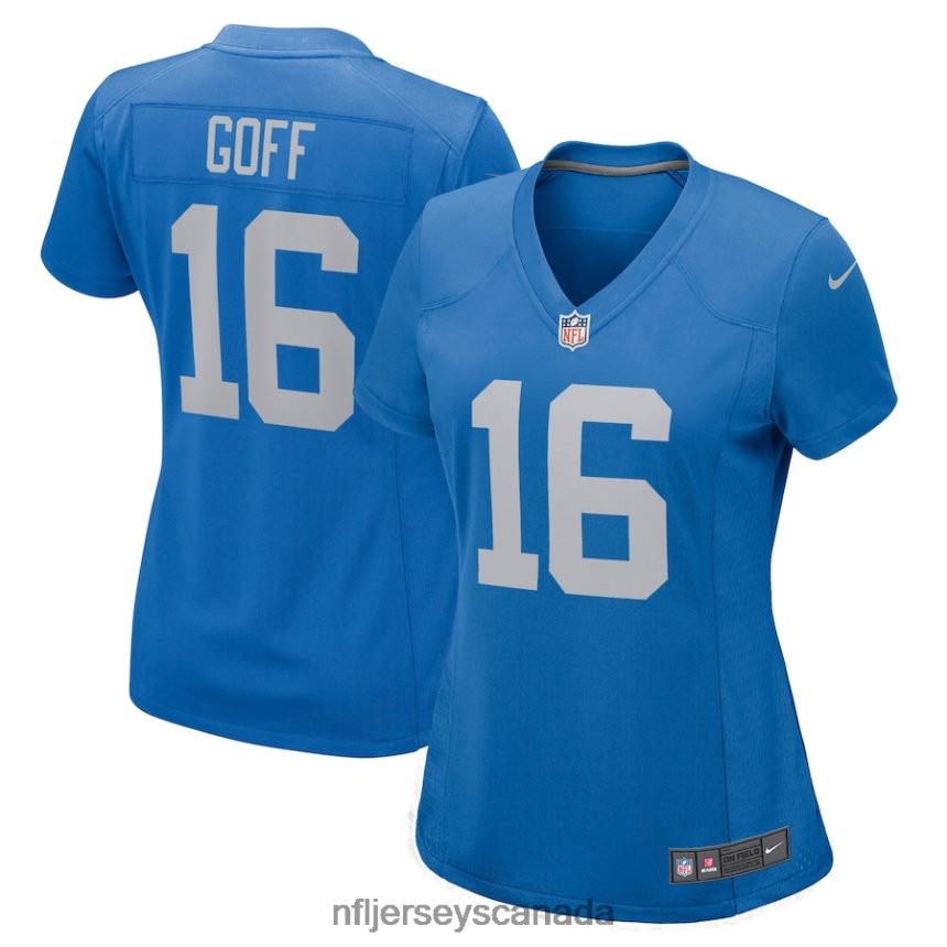 Women Detroit Lions Jared Goff Nike Blue Game Player Jersey Clothing NFL TBXFR65511