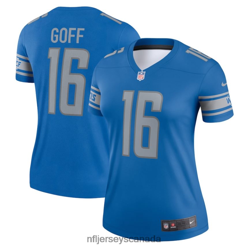 Women Detroit Lions Jared Goff Nike Blue Legend Jersey Clothing NFL TBXFR61190