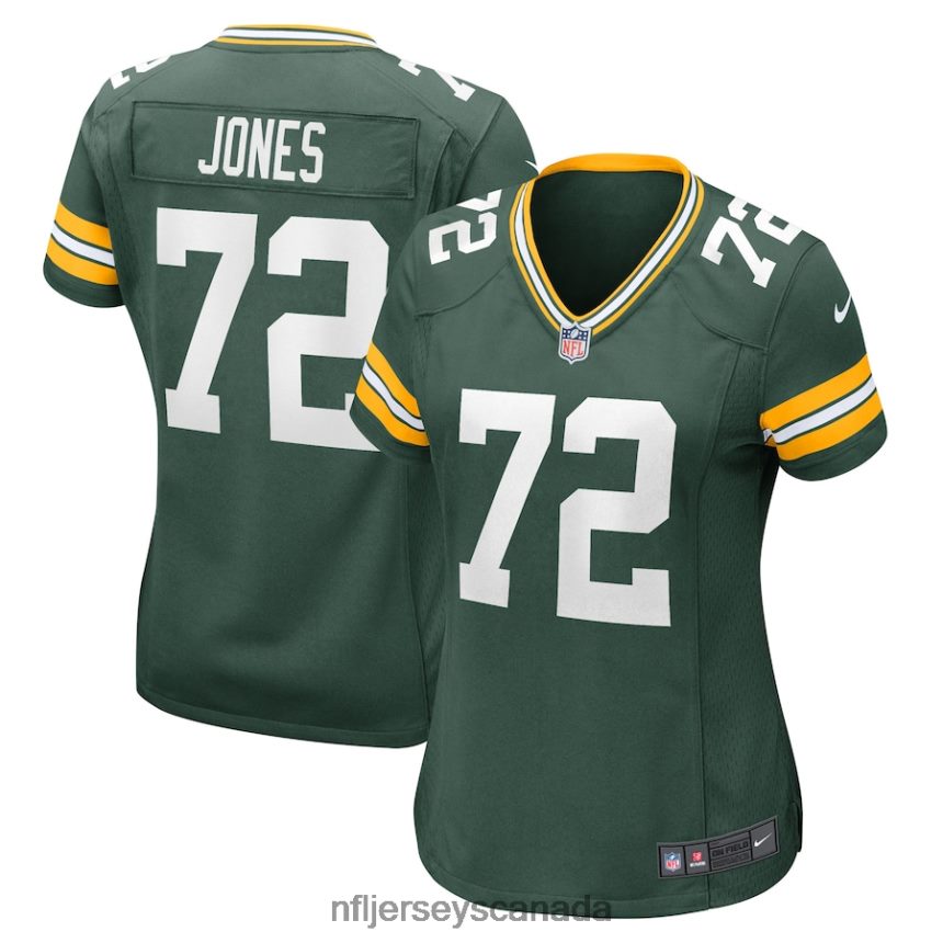 Women Green Bay Packers Caleb Jones Nike Green Game Player Jersey Clothing NFL TBXFR65141