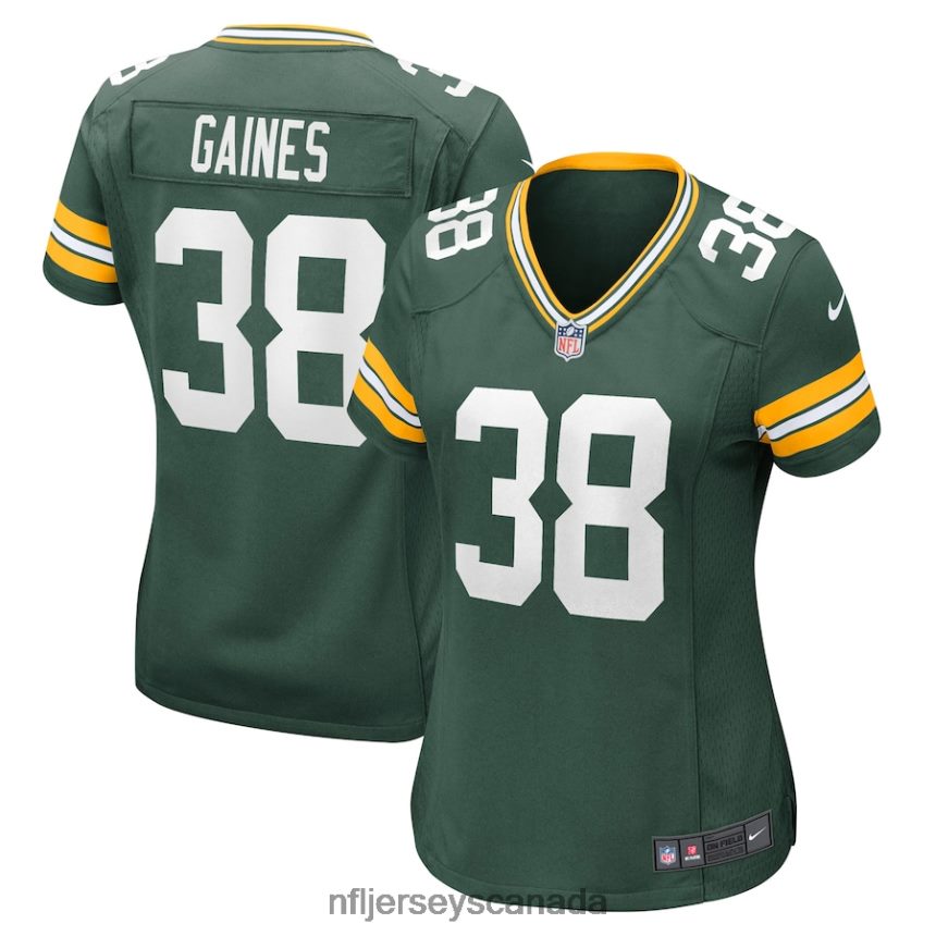 Women Green Bay Packers Innis Gaines Nike Green Nike Game Jersey Clothing NFL TBXFR65322