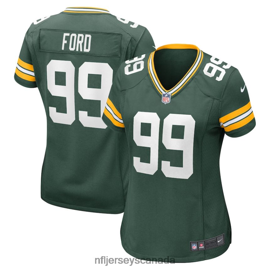 Women Green Bay Packers Jonathan Ford Nike Green Player Game Jersey Clothing NFL TBXFR65136