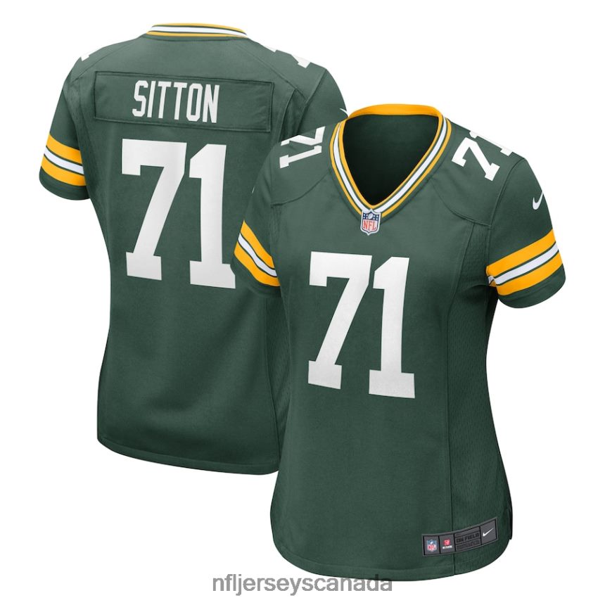 Women Green Bay Packers Josh Sitton Nike Green Retired Game Jersey Clothing NFL TBXFR64853
