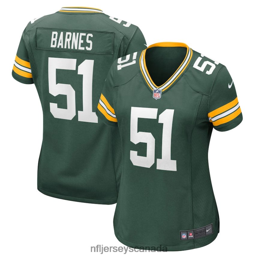 Women Green Bay Packers Krys Barnes Nike Green Nike Game Player Jersey Clothing NFL TBXFR65324