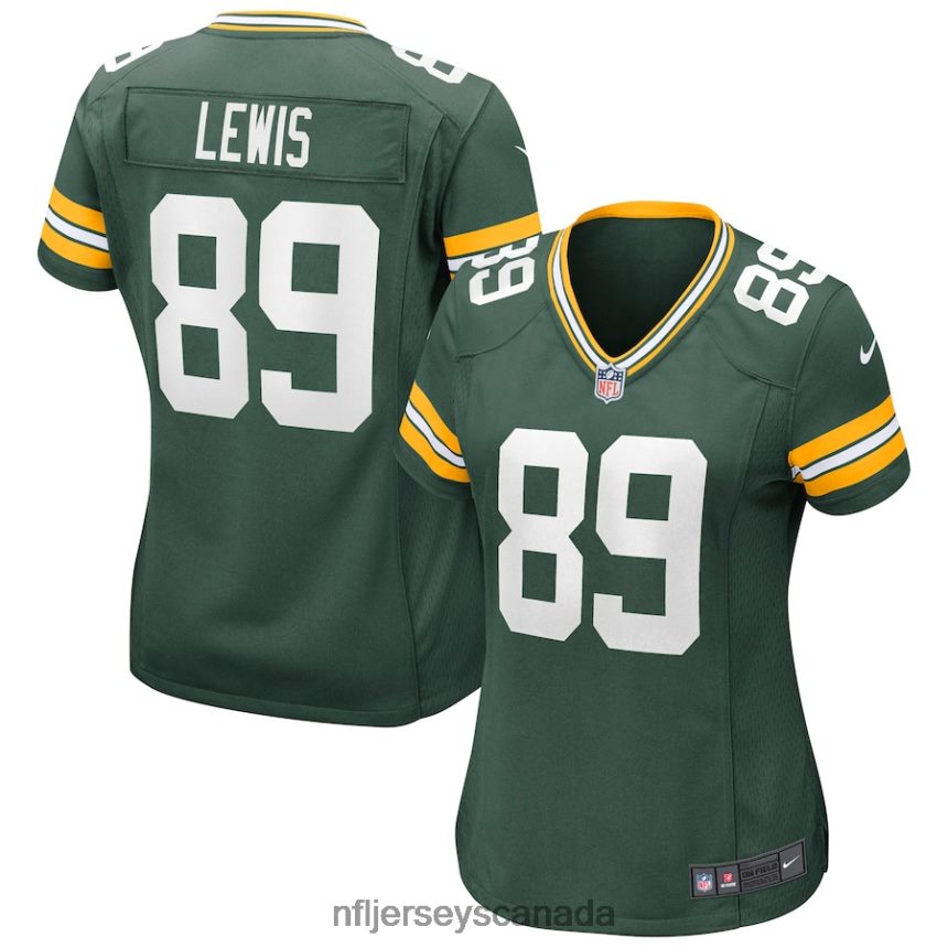 Women Green Bay Packers Marcedes Lewis Nike Green Game Jersey Clothing NFL TBXFR64063