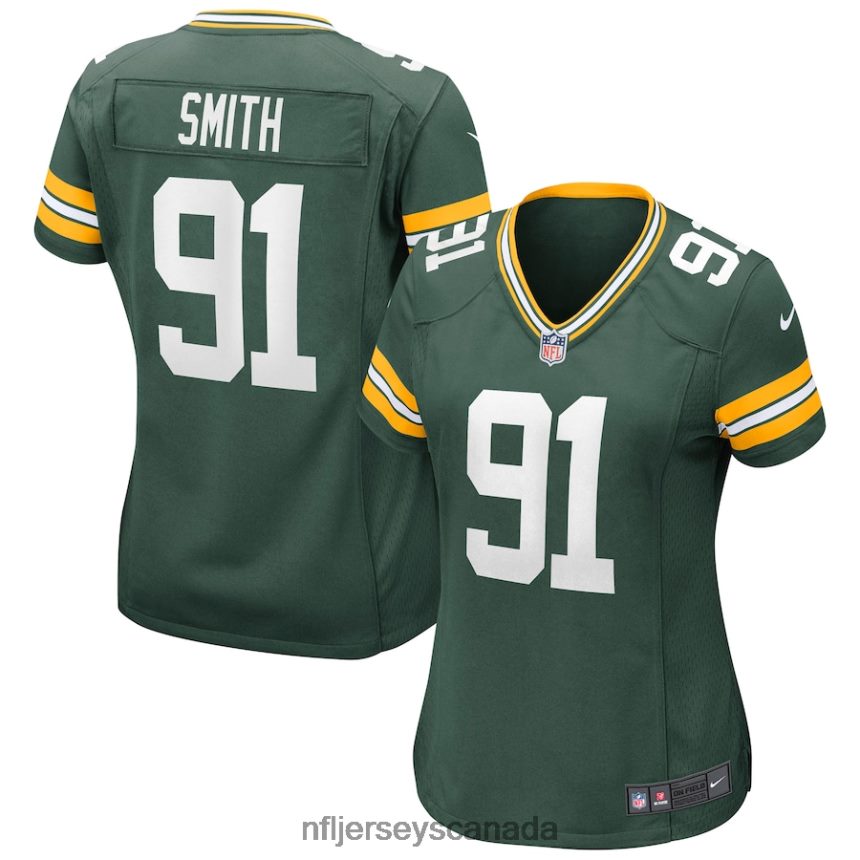 Women Green Bay Packers Preston Smith Nike Green Game Jersey Clothing NFL TBXFR65315